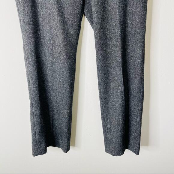 Liz Claiborne grey white speckle herringbone preppy academia Jackie pants 12 - Picture 3 of 6